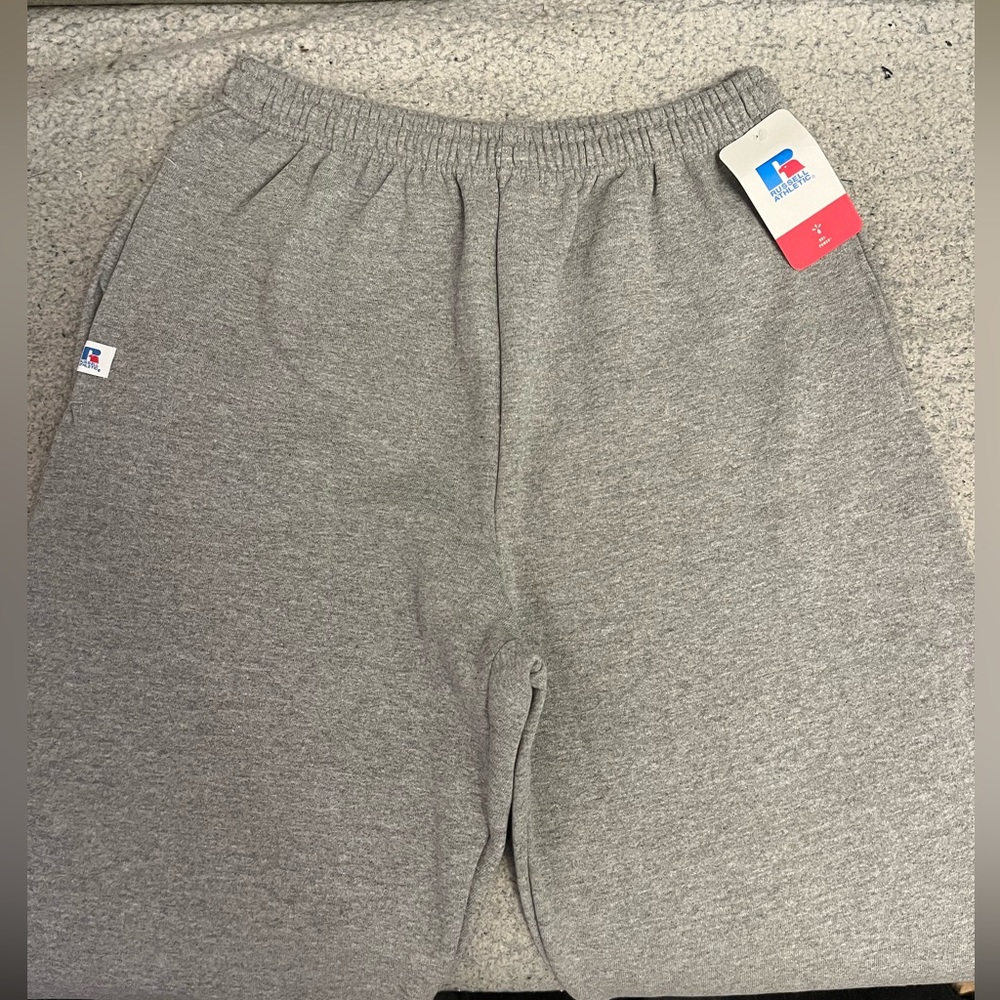 Russell NWT classic jogging sweat pants gray men medium new with tags